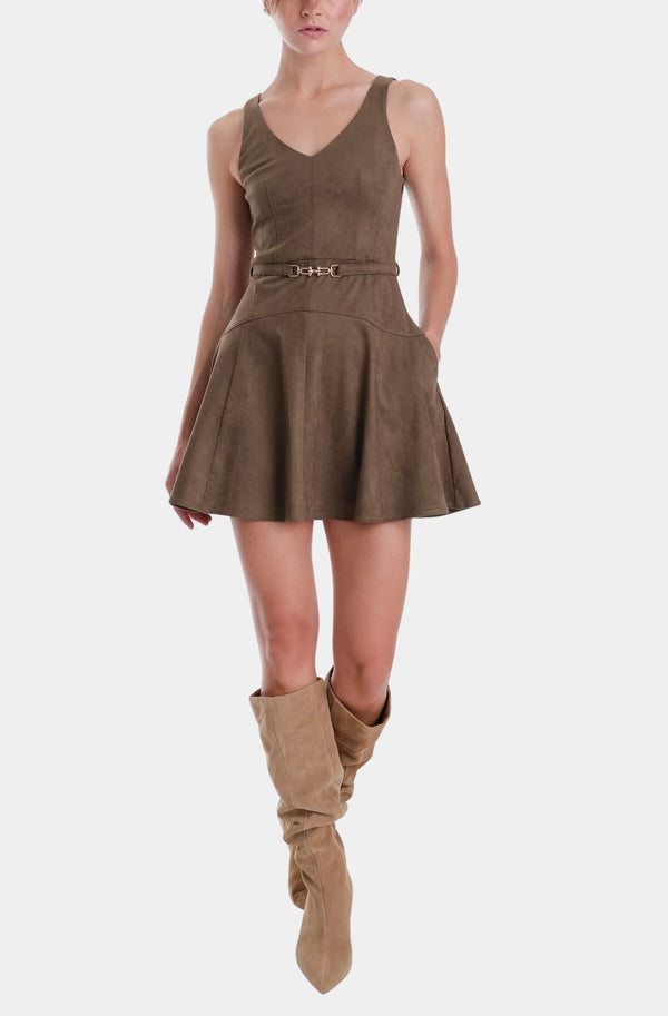 Hanna Suede Mini Dress