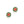 Load image into Gallery viewer, Tiny Georgian Stud in Indian Pink and Emerald