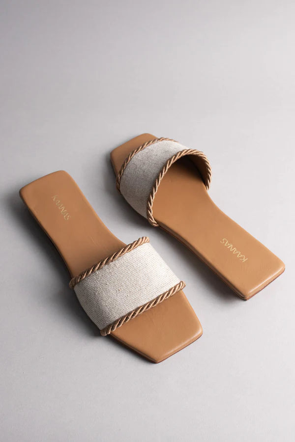 Finn Canvas Square Toe Slide