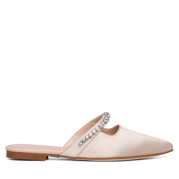 Nelia Silk Satin Flat