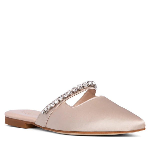 Nelia Silk Satin Flat