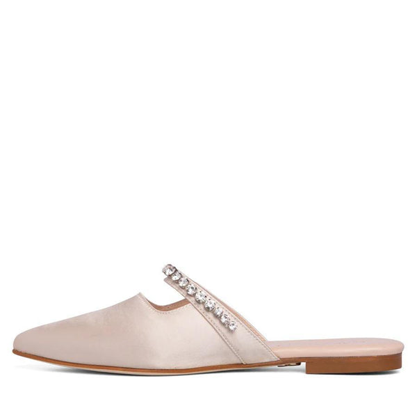Nelia Silk Satin Flat