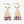 Load image into Gallery viewer, Leta Mini Gold Hoop Solid With Multi-Stripe Bottom Beaded Fringe Earrings