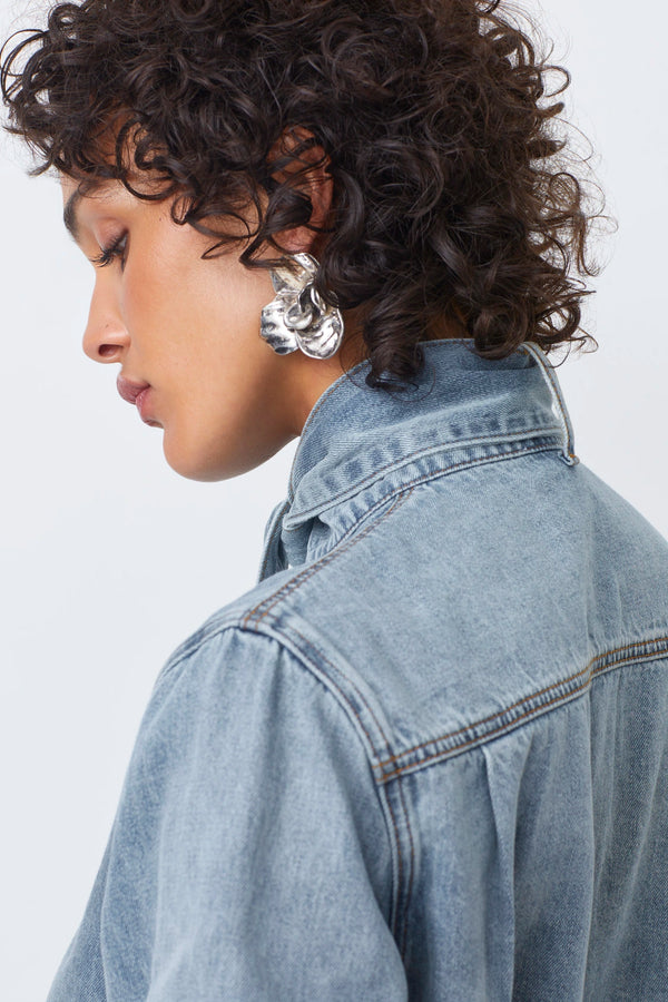 Laos Light Denim Blouse