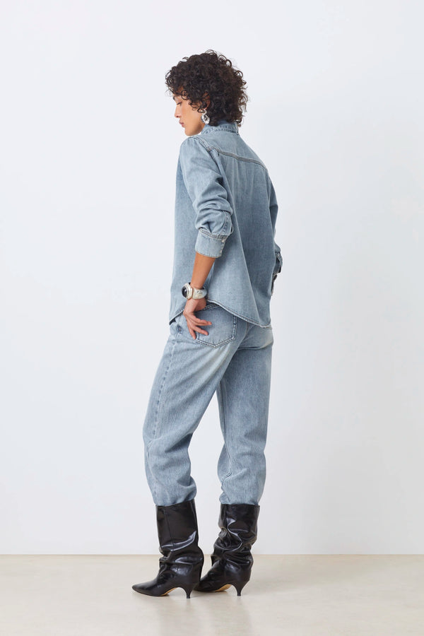 Laos Light Denim Blouse