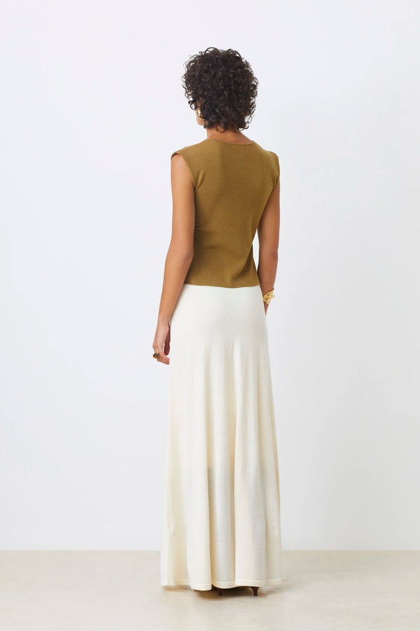 Pagni Thin Sleeveless Button Jumper