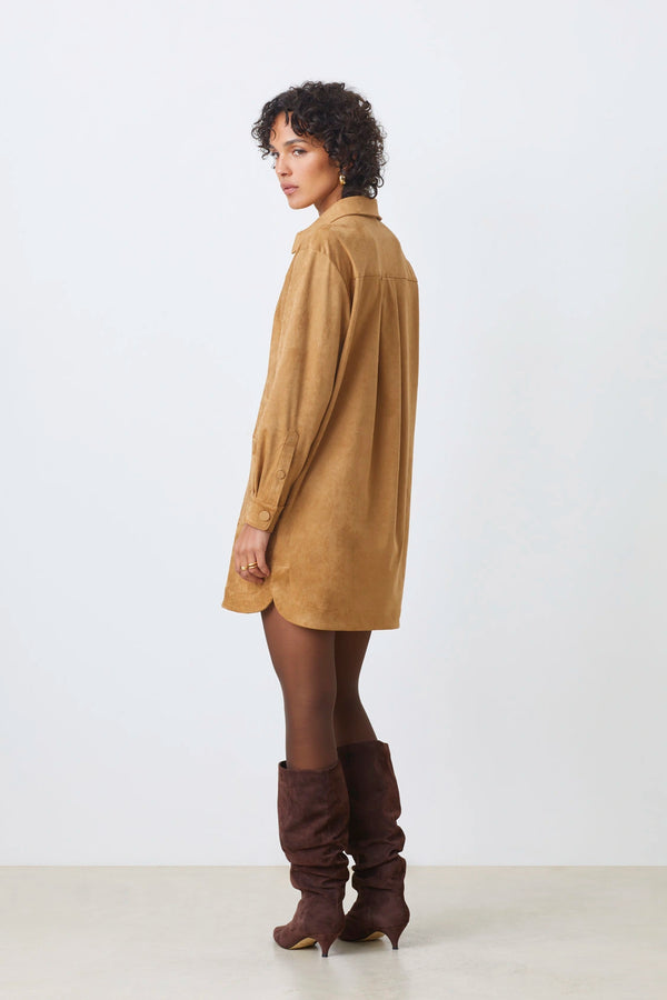 Cliff Short Simili Suede Dress