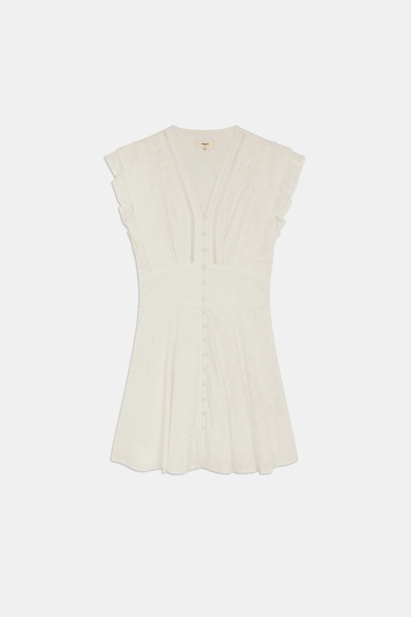 Cybille Short Embroidered Cotton Dress