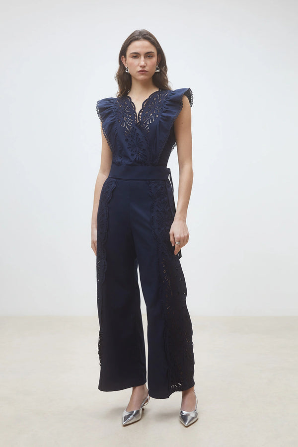 Jules Embroidered Flared Pants