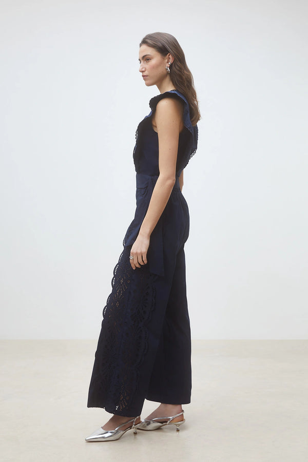 Jules Embroidered Flared Pants