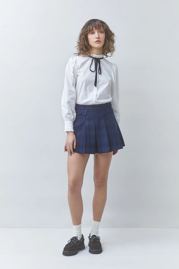 Luisa Flowy Blouse with a Bow Tie