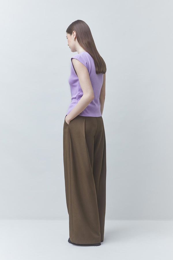 Pagni Thin Sleeveless Button Jumper