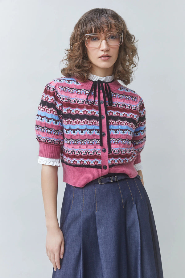 Gemoni Fancy Striped Cardigan