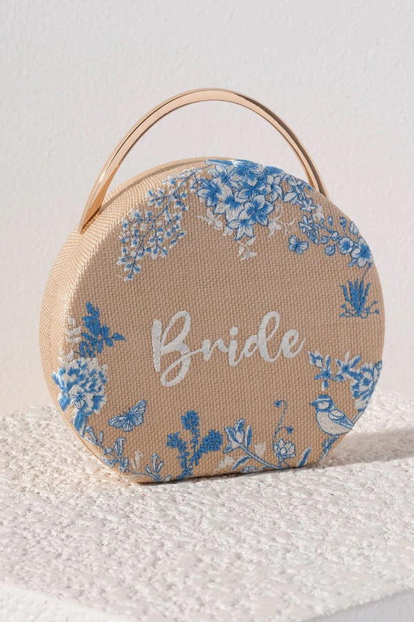 "Bride" Round Top-Handle Bag