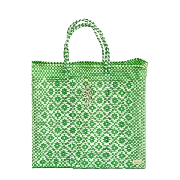 Medium Green Aztec Tote Bag