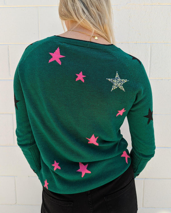 Star Intarsia Sweater