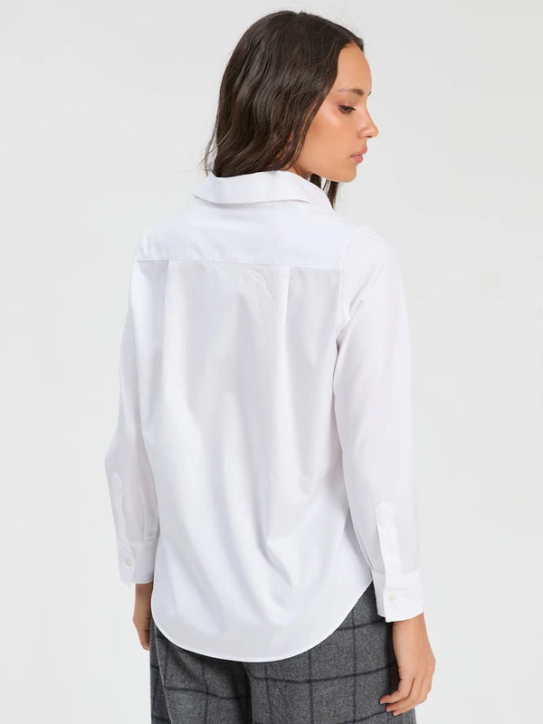 White Shirt Multicolor Frogging