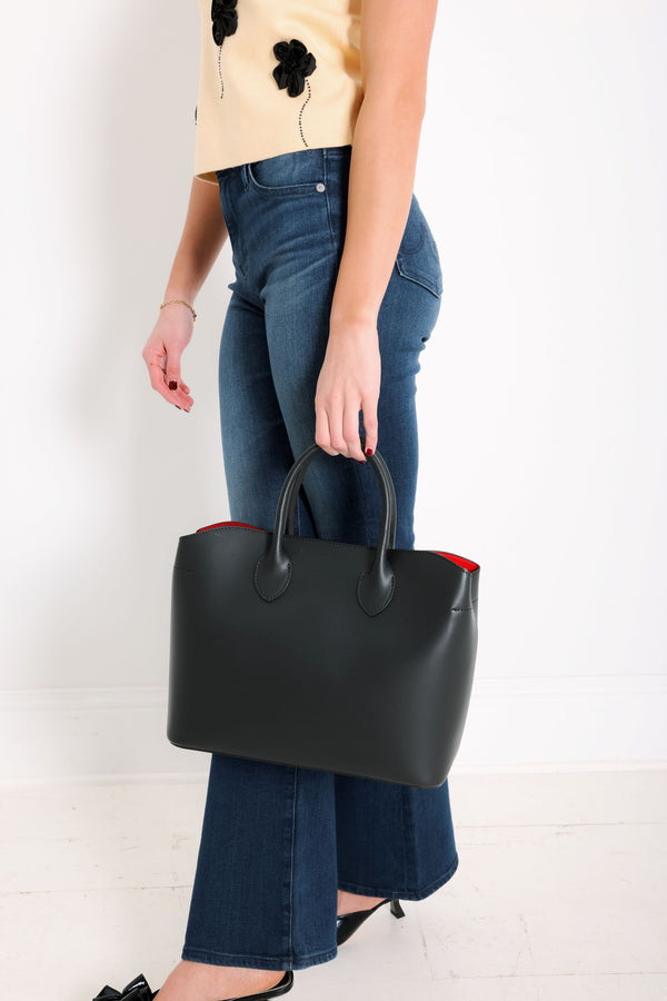 Genuine Italian Leather Red Interior Bag