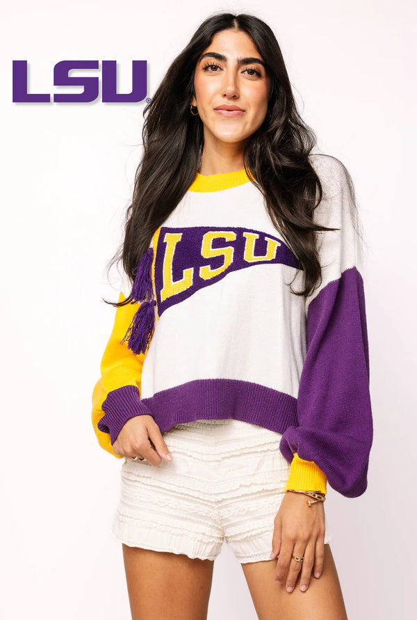 LSU Pennant Sweater