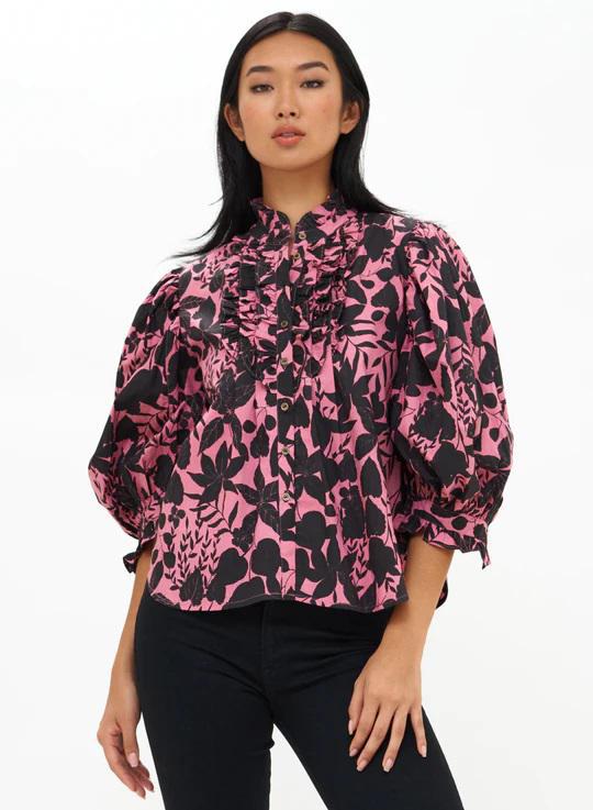 Willow Ruffle Front Blouse