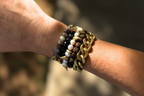 Remix: Faceted Botswana Agate Rondelles