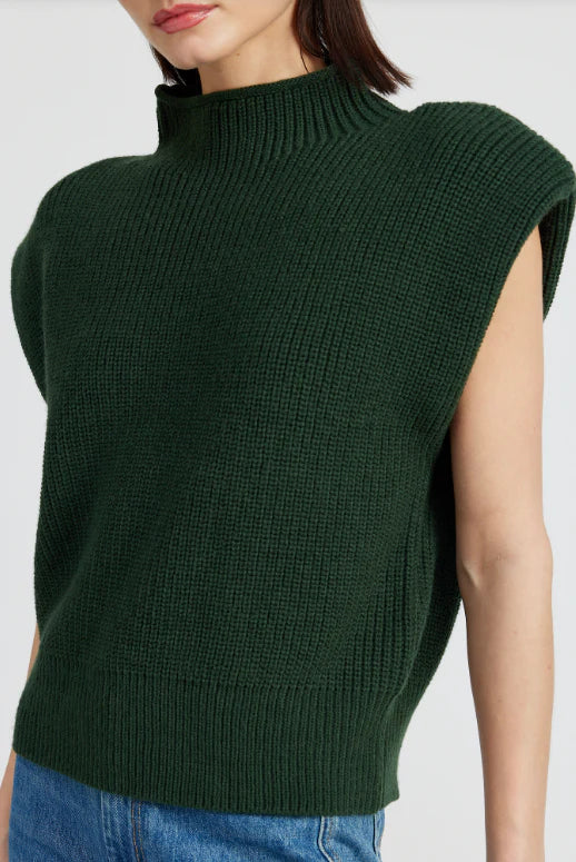 Shoulder Pad Sweater Vest