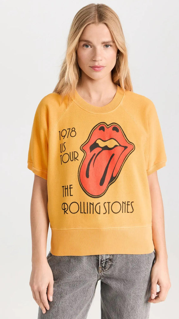 Rolling Stones '78  Tour Short Sleeve Sweatshirt