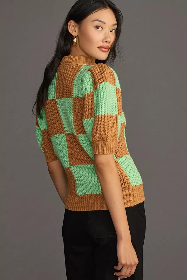 Check Pattern Sweater