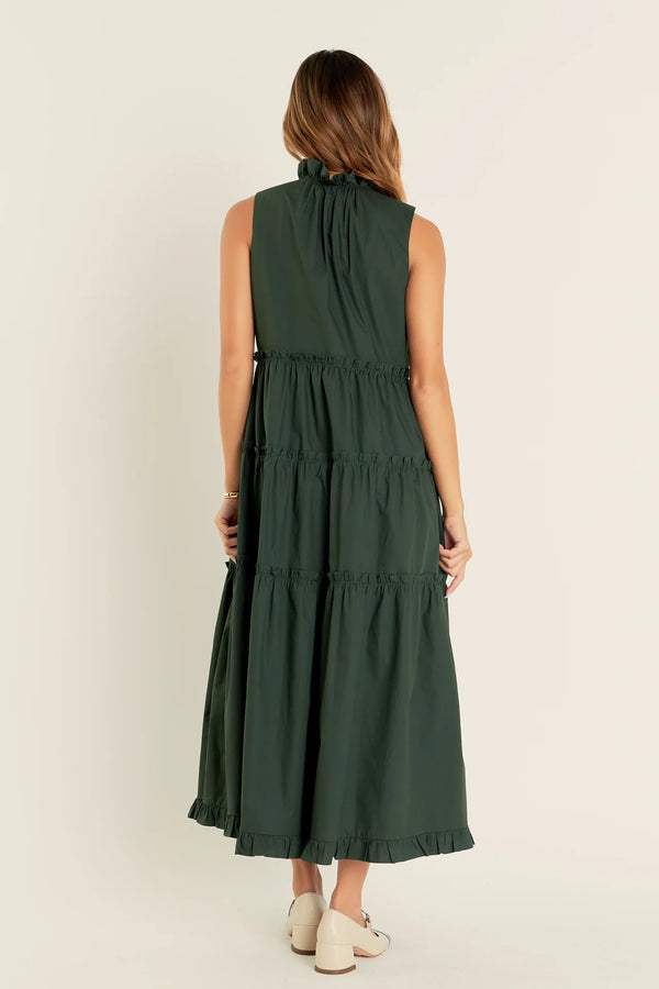 Sleeveless Ruffled Maxi Dress