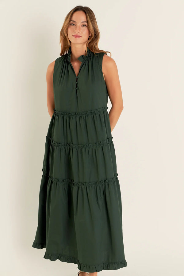 Sleeveless Ruffled Maxi Dress