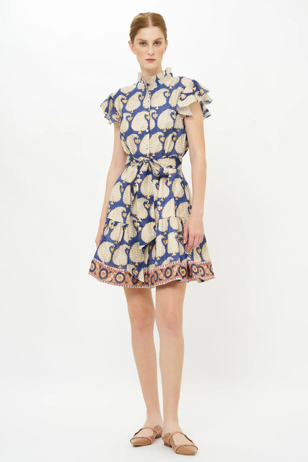 Ruffle Collar Button Mini