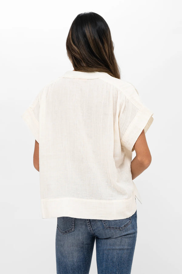 Roll Sleeve Top