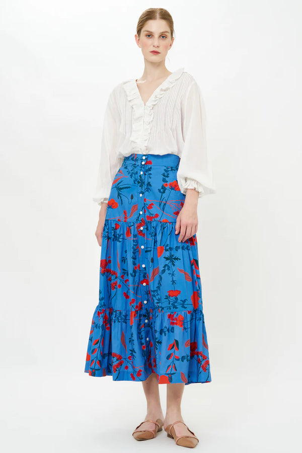 Button Front Skirt