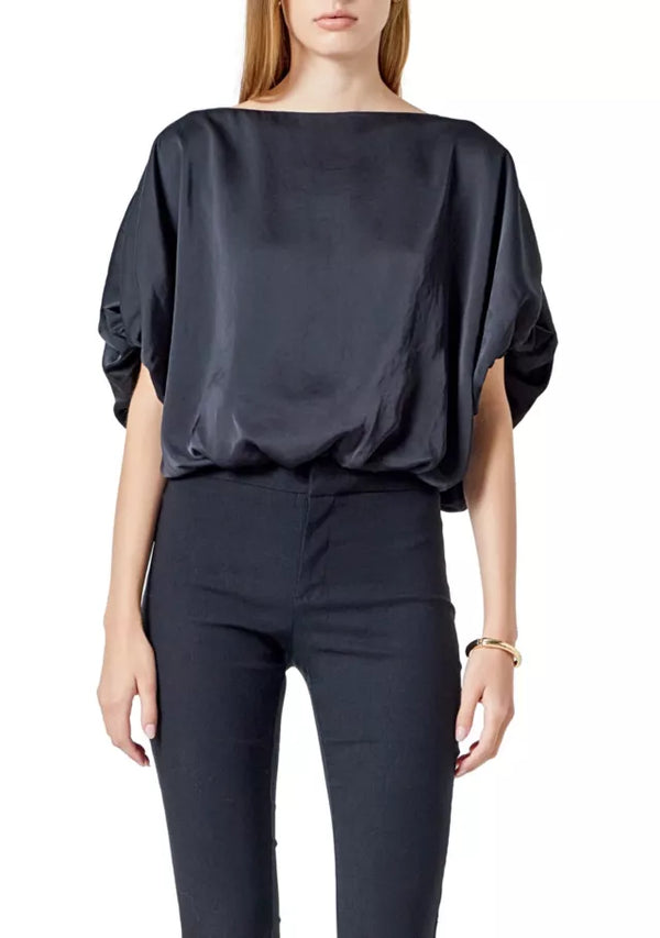 One Shoulder Bubble Top