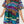 Load image into Gallery viewer, Denim with Rainbow Tiger Short Sleeve Dress
