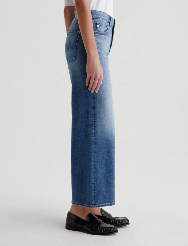 Saige Mid Rise Wide Leg Crop