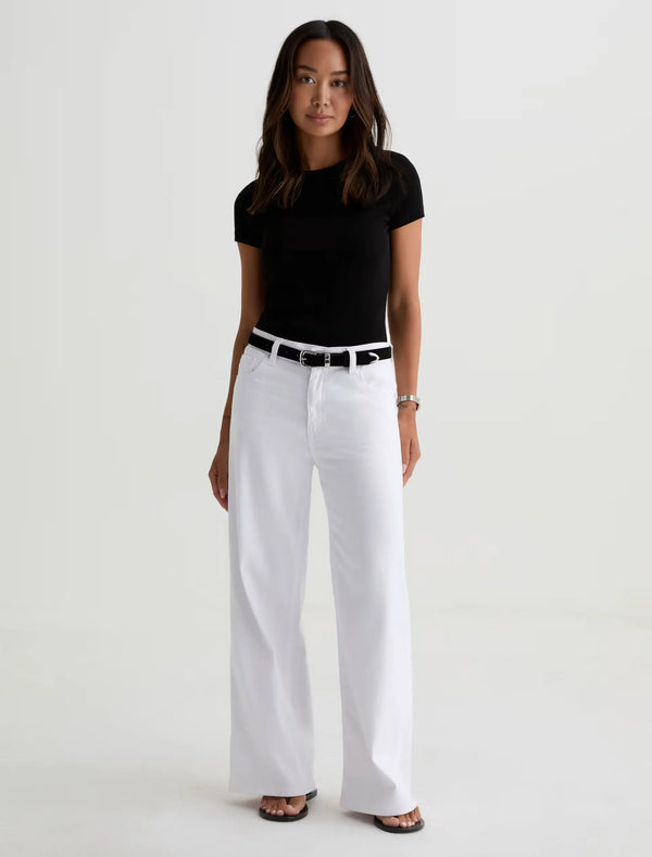 Saige Mid-Rise Wide Leg Crop
