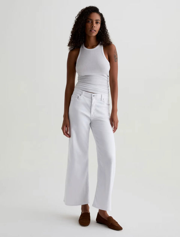 Saige Mid-Rise Wide Leg Crop