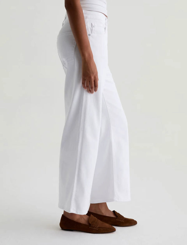 Saige Mid-Rise Wide Leg Crop