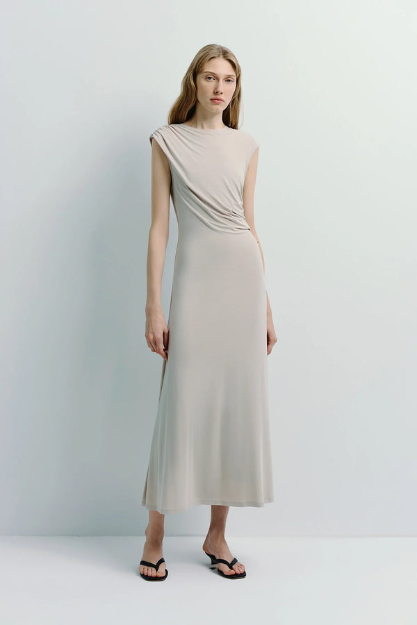 Gianna Cupro Midi Dress Pink / M Gianna Cupro Midi Dress Pink / M