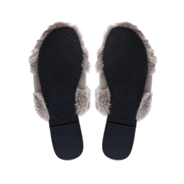 Hanni Belted Fur Clog