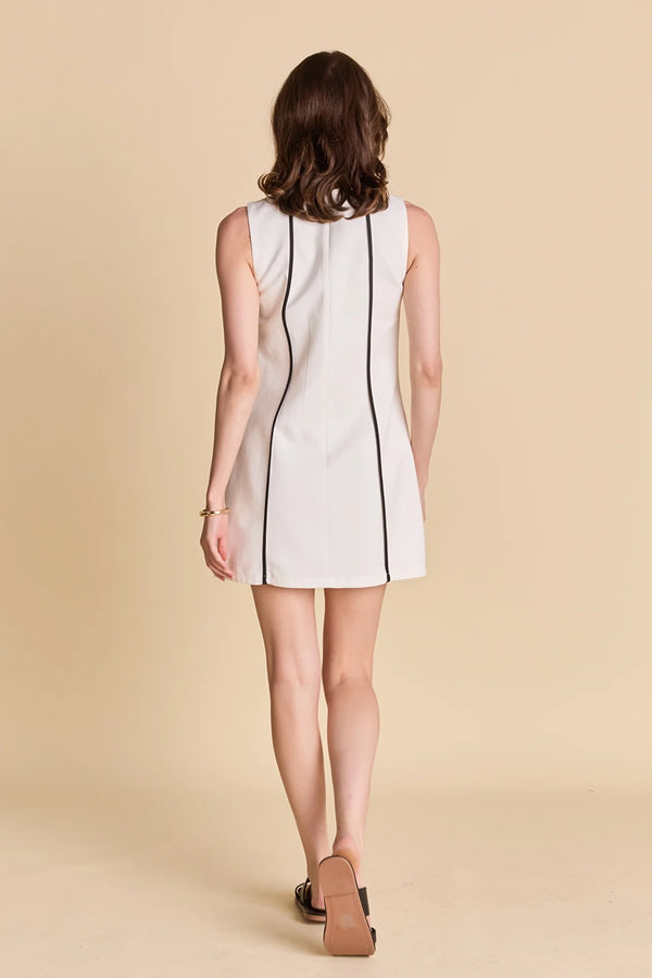 Linen Binded Mini Dress