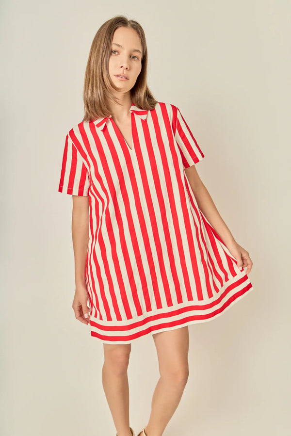 Coastal Stripe Mini Dress