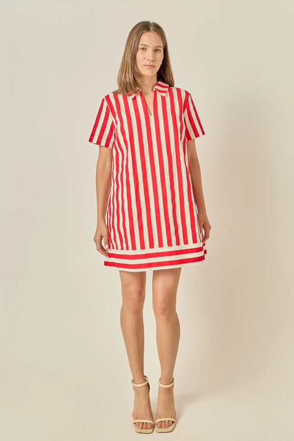 Coastal Stripe Mini Dress