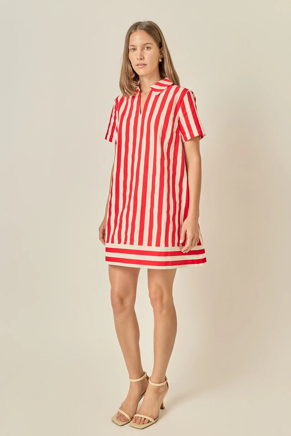 Coastal Stripe Mini Dress