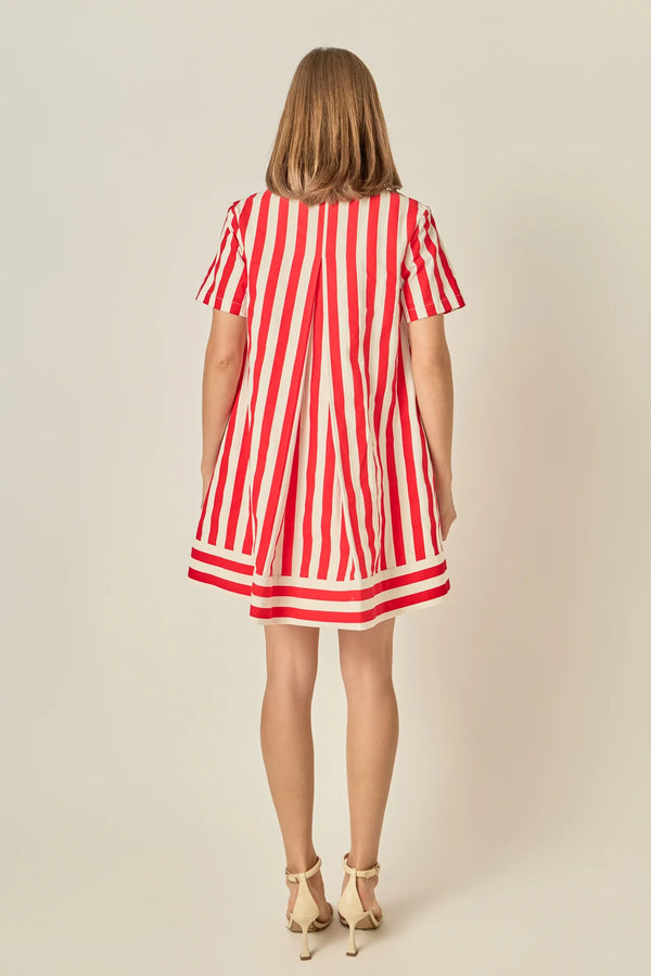 Coastal Stripe Mini Dress