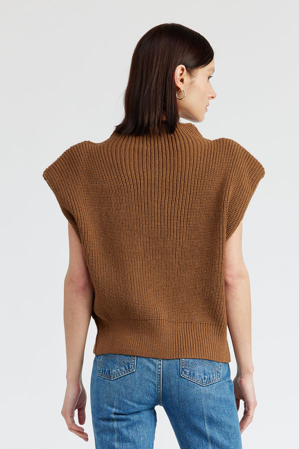 Shoulder Pad Sweater Vest