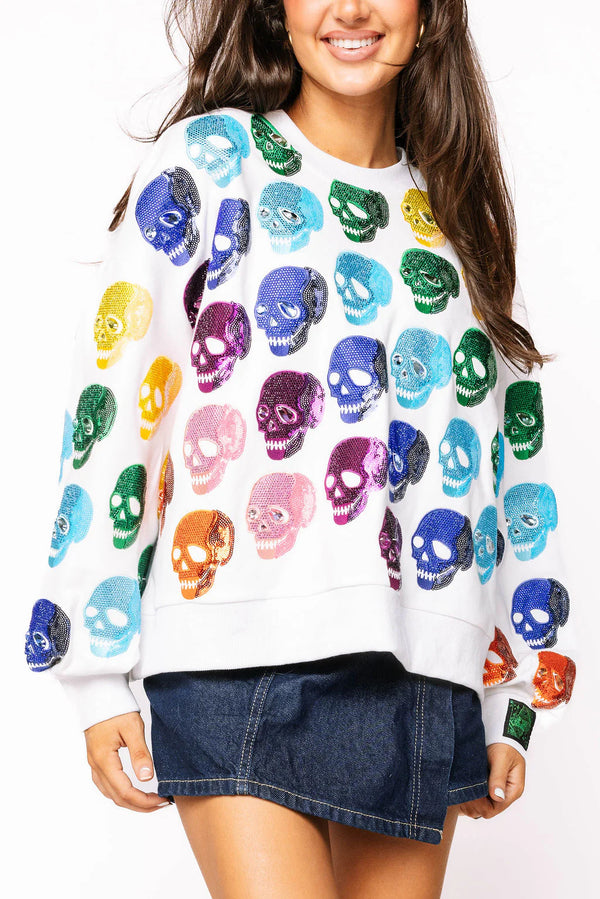 Rainbow Skulls Sweatshirt