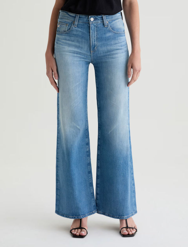 Saige Wide Leg AG-ed Mid-Rise Fit Denim
