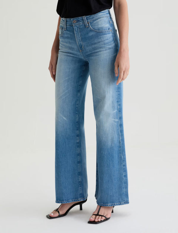 Saige Wide Leg AG-ed Mid-Rise Fit Denim